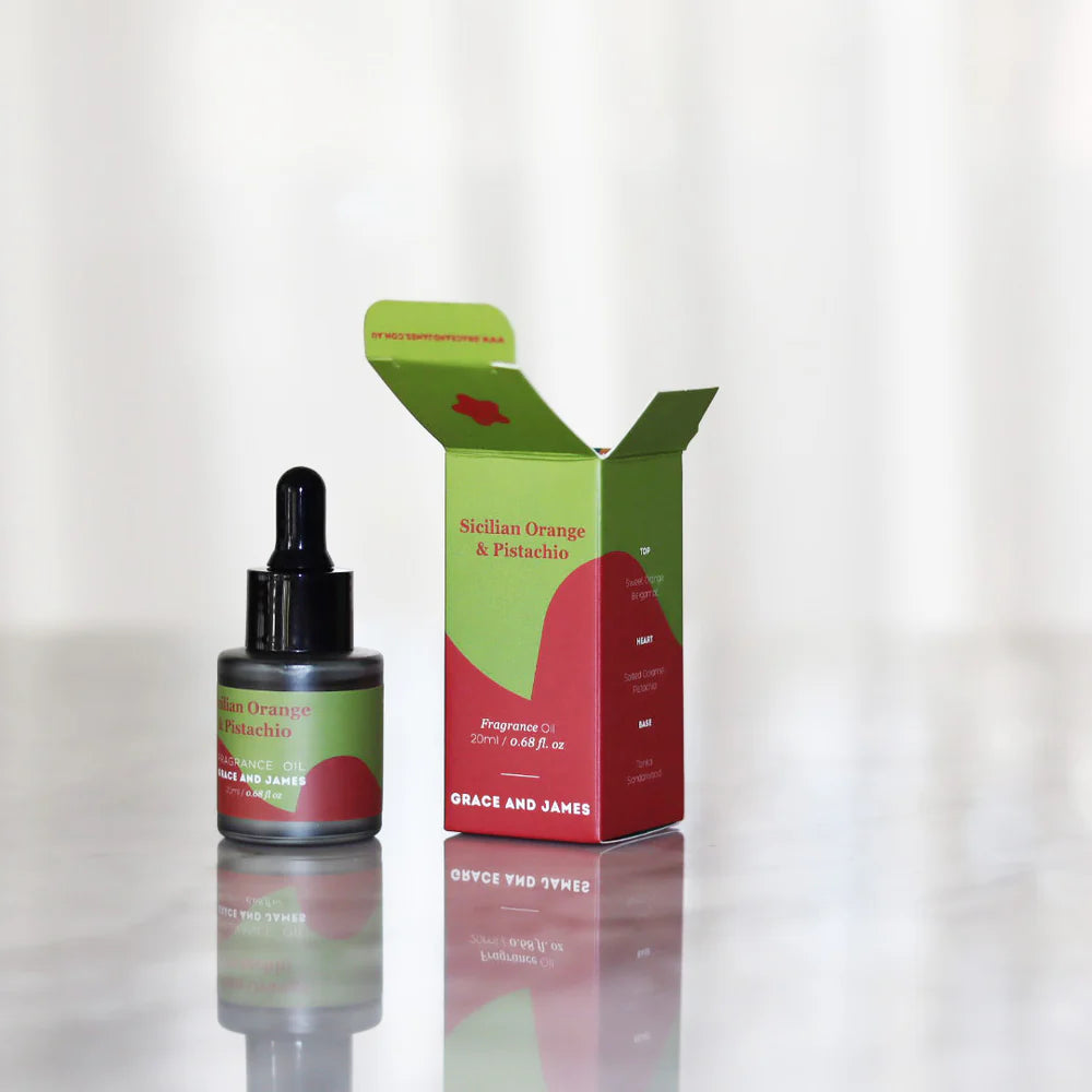 Grace & James Sicilian Orange & Pistachio - Felt Air Freshener