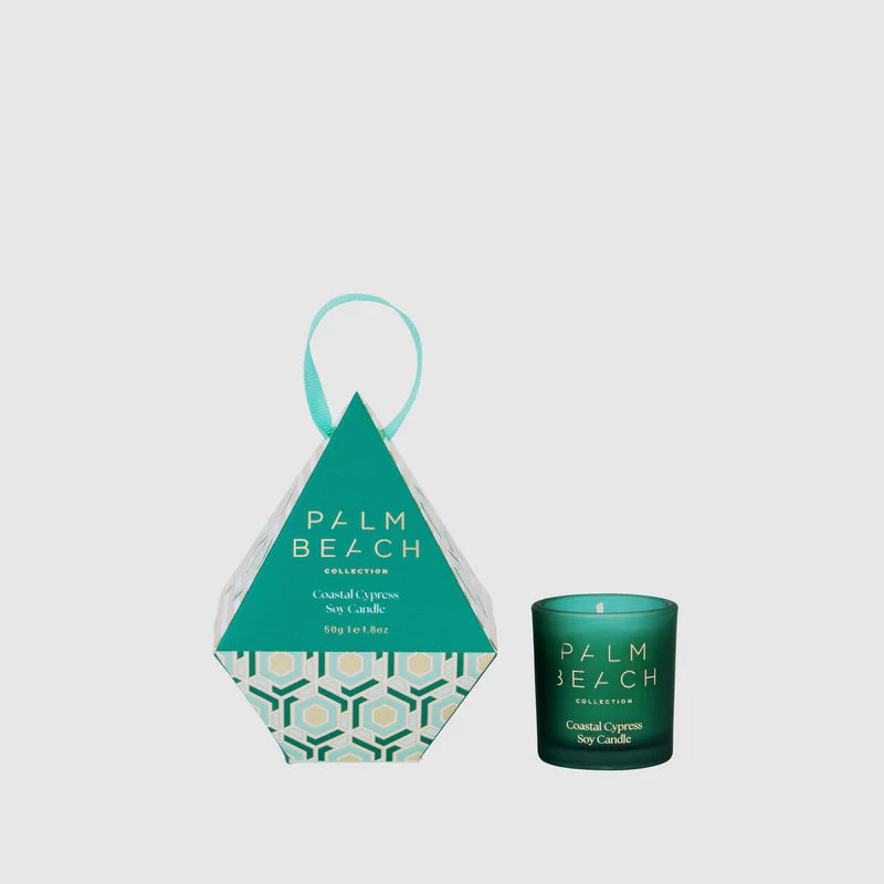 Palm Beach - Coastal Cypress Hanging Bauble 50g Extra Mini Candle