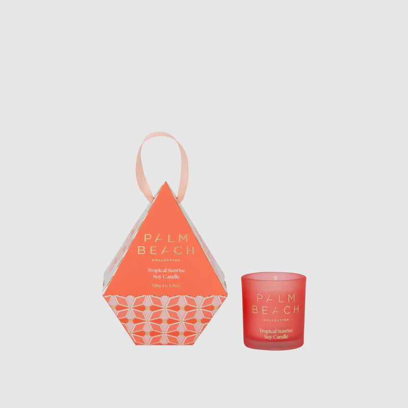 Palm Beach - Tropical Sunrise Hanging Bauble 50g Extra Mini Candle