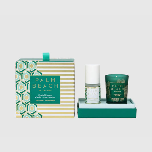 Palm Beach - Coastal Cypress Mini Candle & Room Mist Set