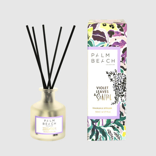 Palm Beach Violet Leaves & Santal 50ml Mini Fragrance Diffuser