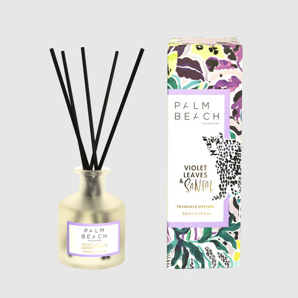 Palm Beach Collection Violet Leaves & Santal 50ml Mini Fragrance Diffuser