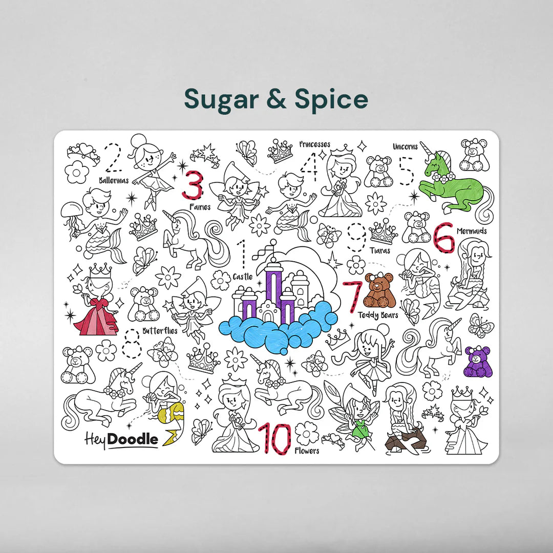 Hey Doodle Sugar & Spice Classic Colouring & Doodle Mat