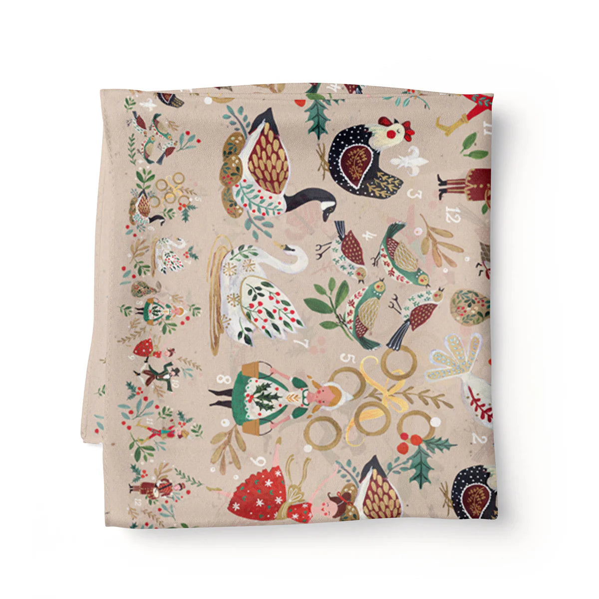 Holly & ivy - 12 Days of Christmas Table Cloth