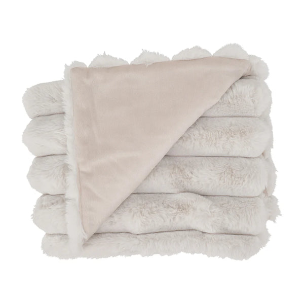Annabel Trends Baby Throw - Ribbed Fur
