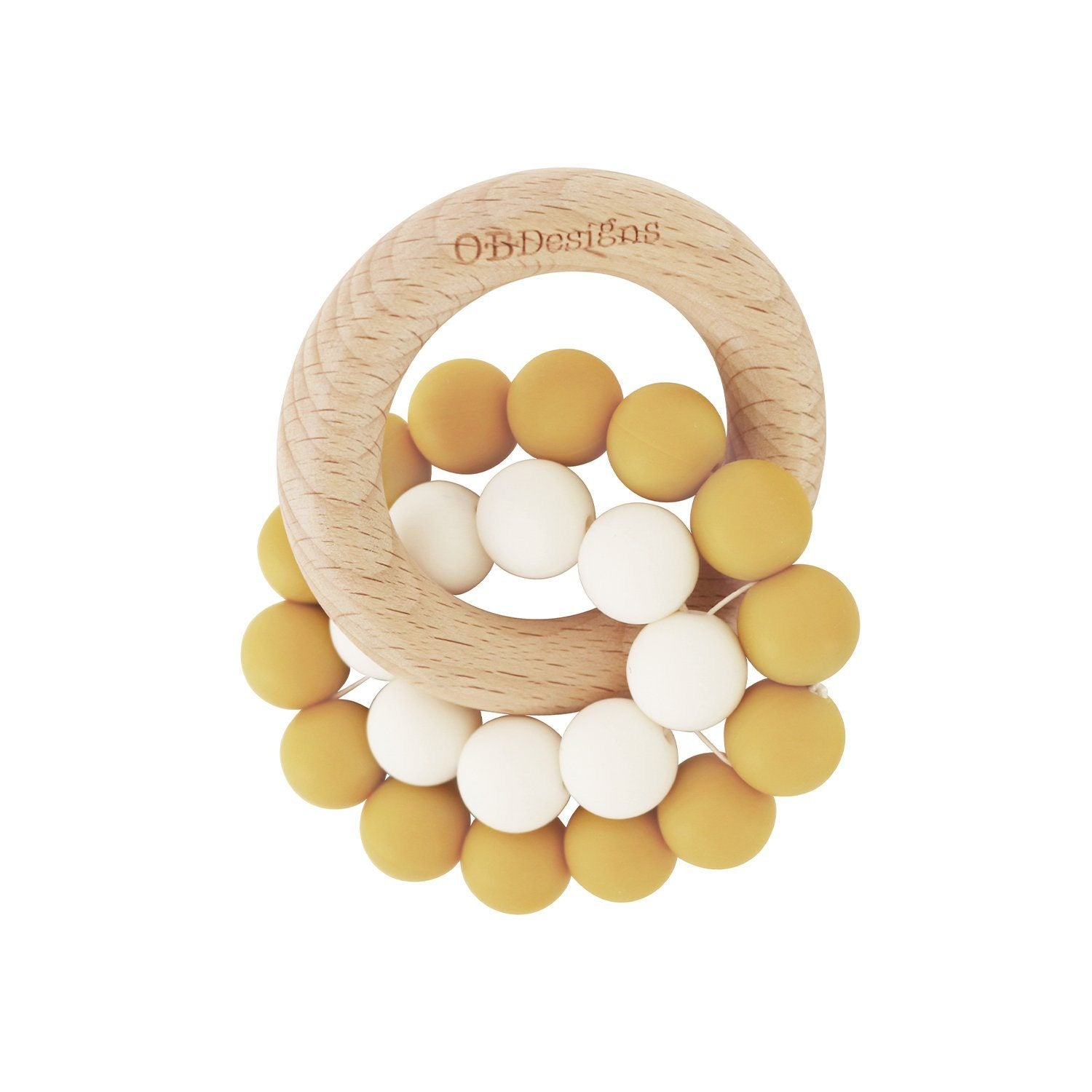 OB Designs Beechwood Silicone Toy Teether