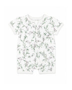 Bebe Taylor Organic Short Sleeve Zip Romper