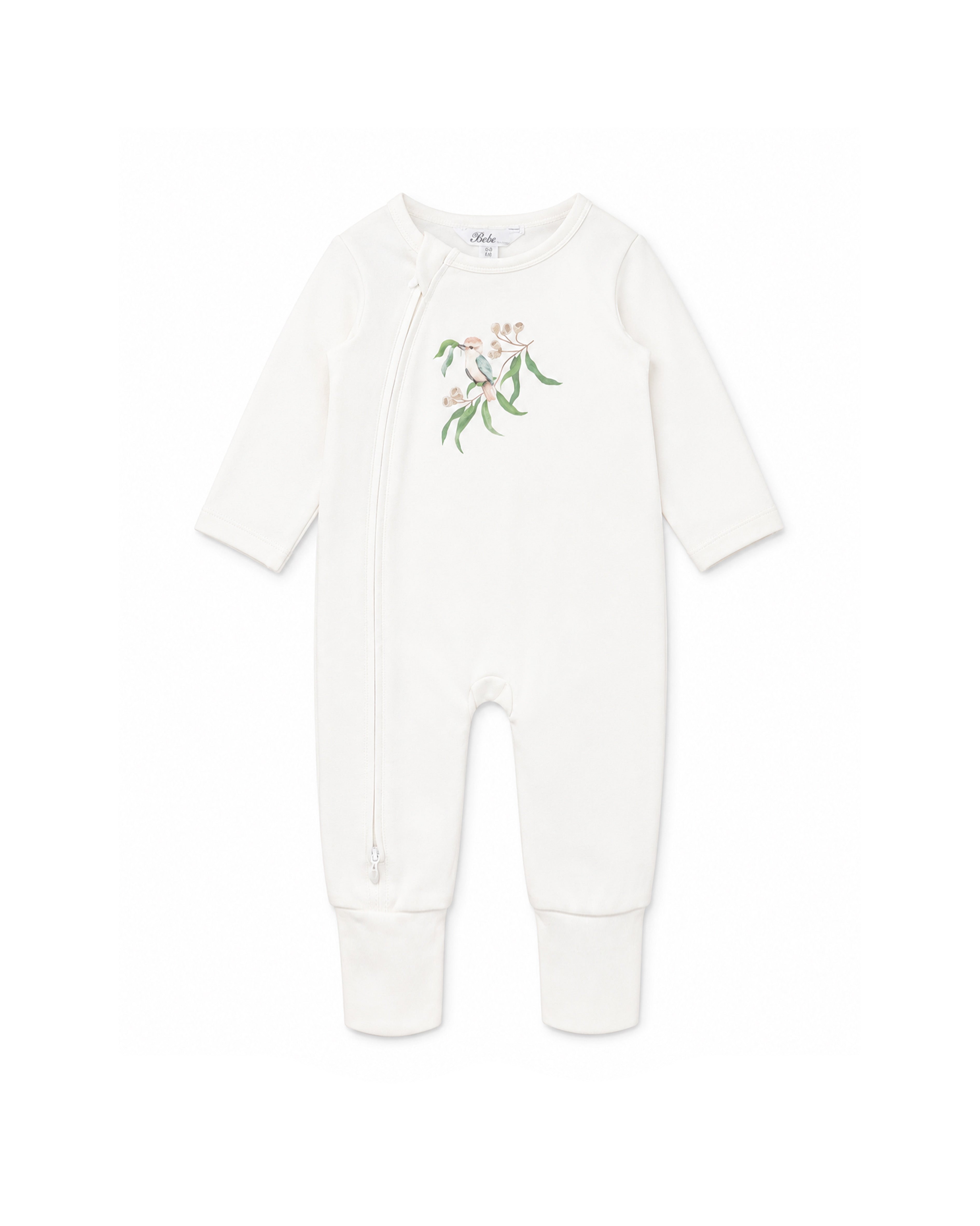 Bebe Taylor Organic Long Sleeve Kookaburra Zipsuit
