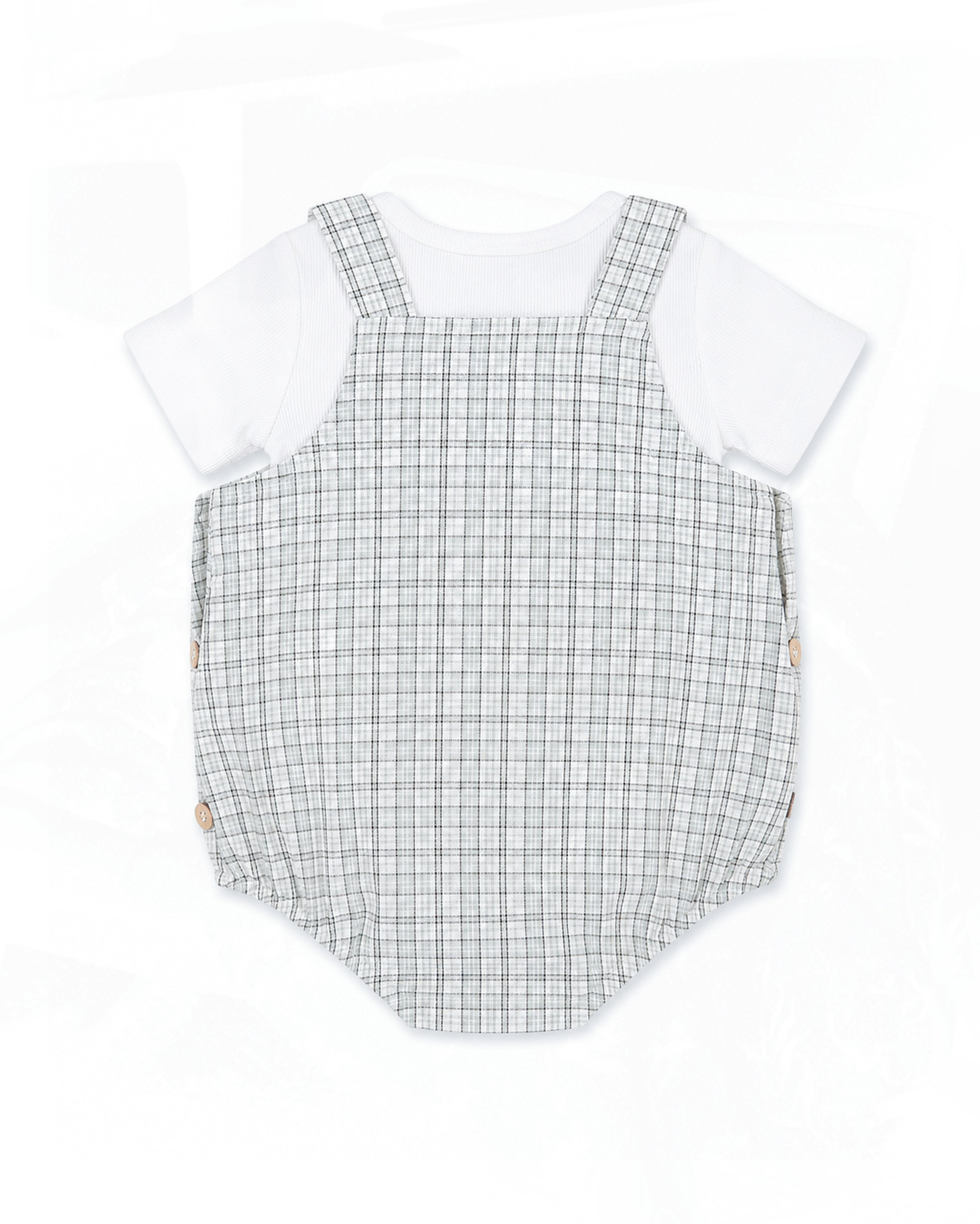 Bebe Taylor Check Bodysuit & Tee Set