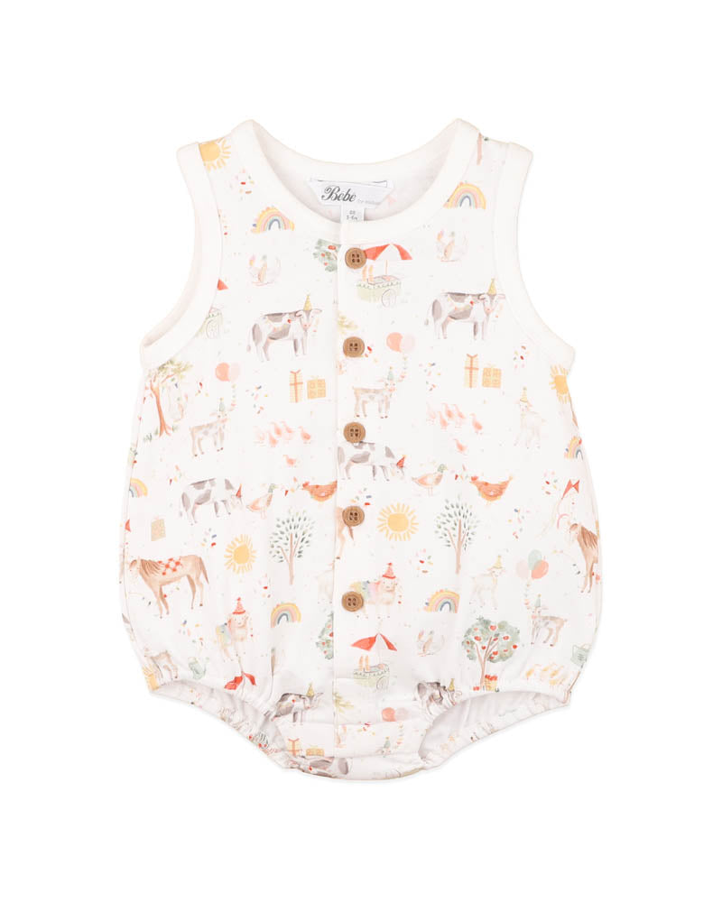 Bebe Scout Organic Button Up Bodysuit