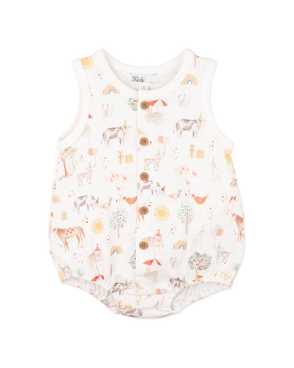 Bebe Scout Organic Button Up Bodysuit