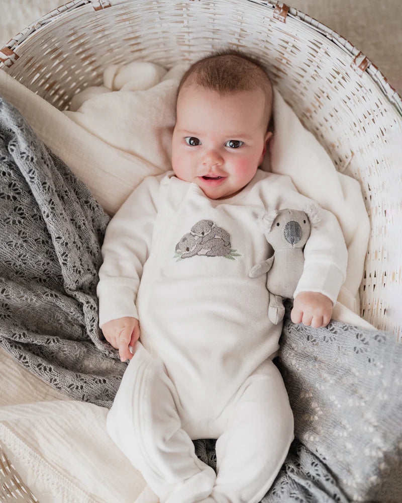 Bebe Bailey Koala Velour Onesie