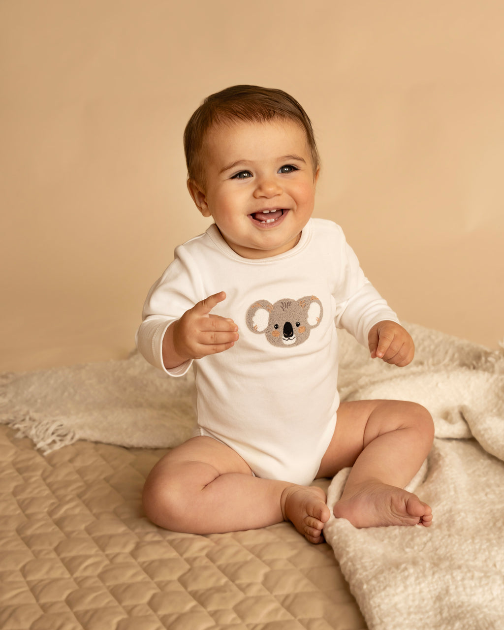 Bebe Charlie Koala Organic LS Bodysuit