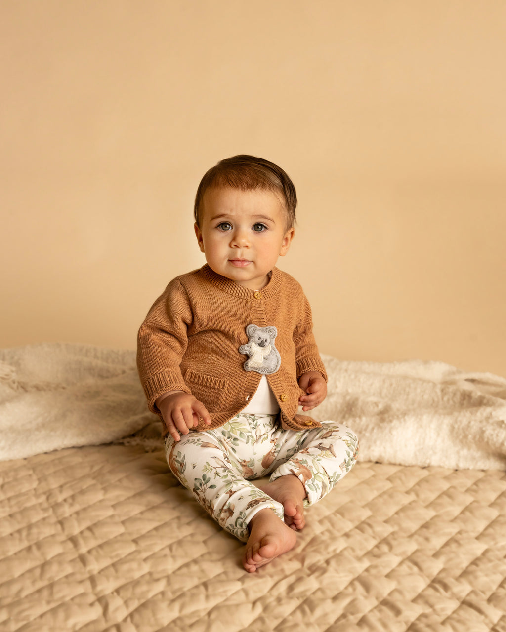 Bebe Charlie Organic Turn Back Feet Leggings