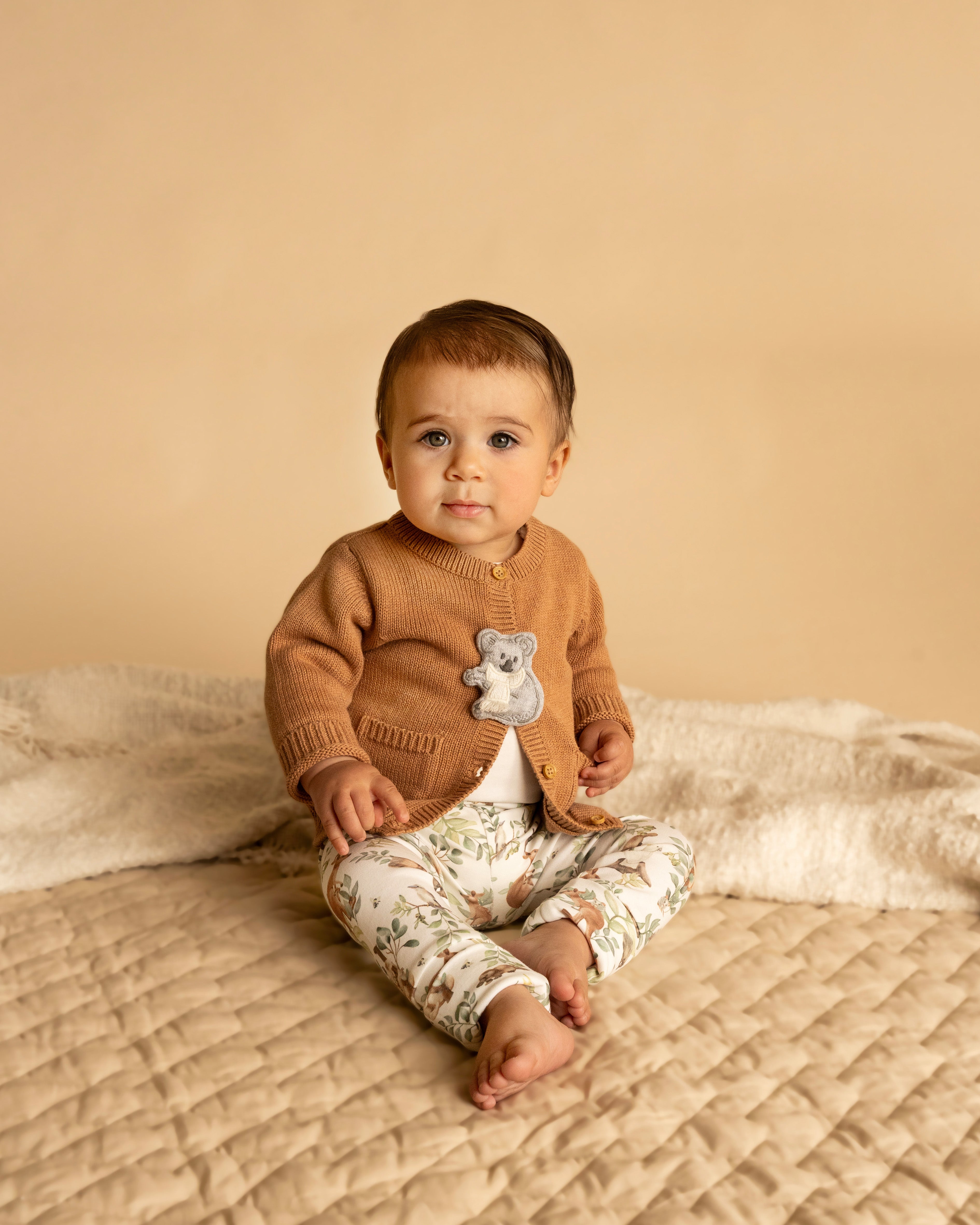 Bebe Charlie Organic Turn Back Feet Leggings