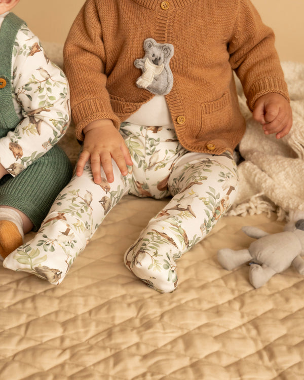 Bebe Charlie Organic Turn Back Feet Leggings