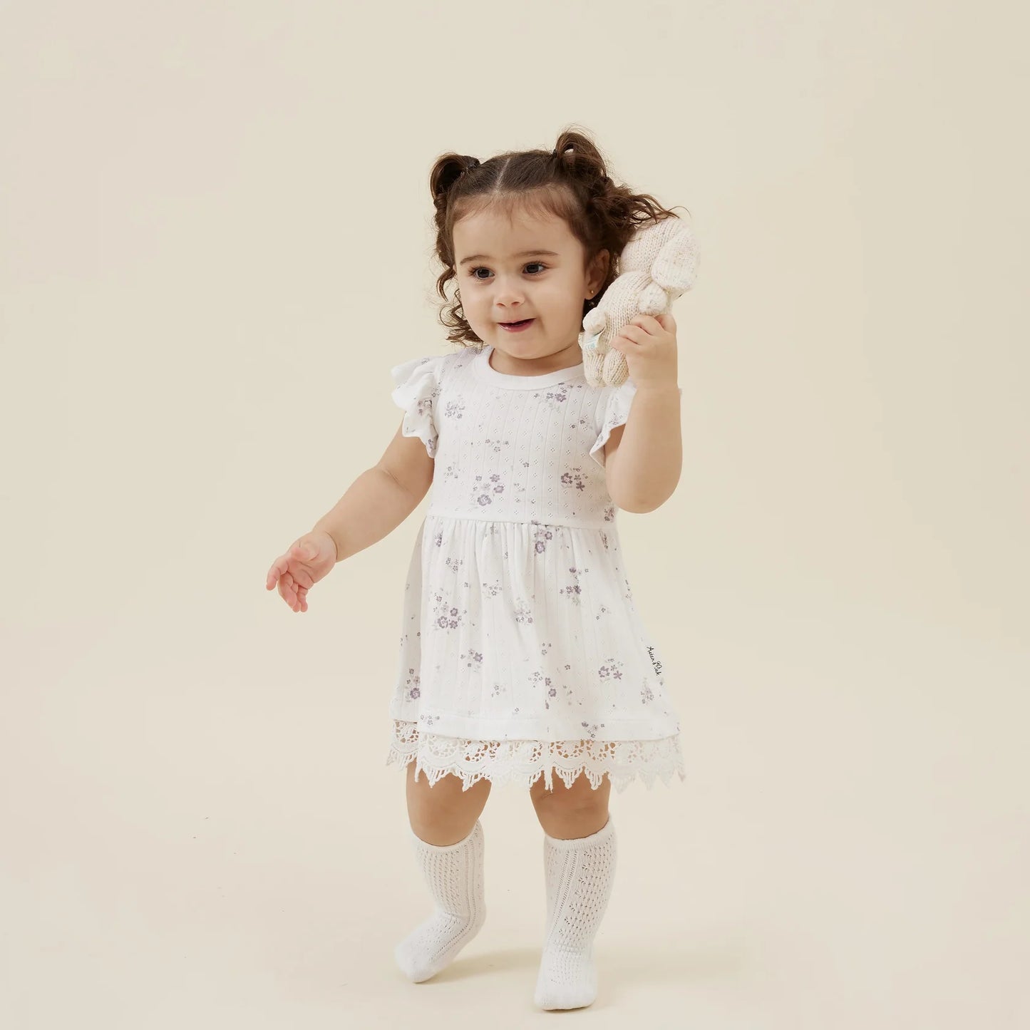 Aster & Oak - Grace Floral Ruffle Dress