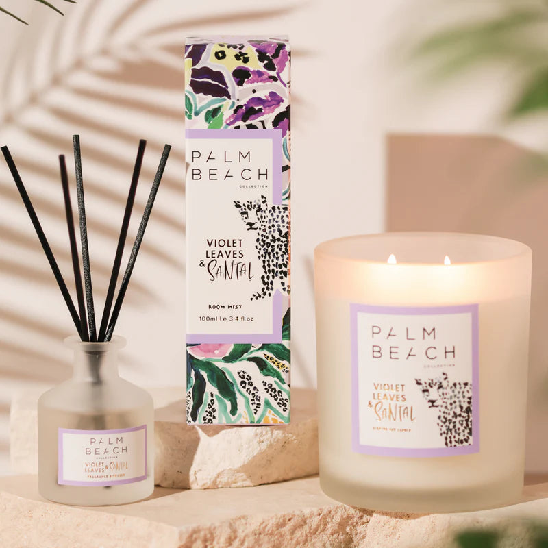 Palm Beach Collection Violet Leaves & Santal 50ml Mini Fragrance Diffuser