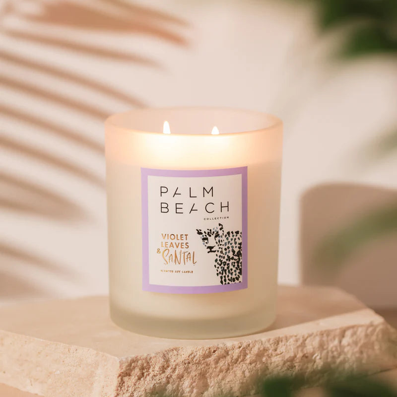 Palm Beach Violet Leaves & Santal 420g Standard Candle