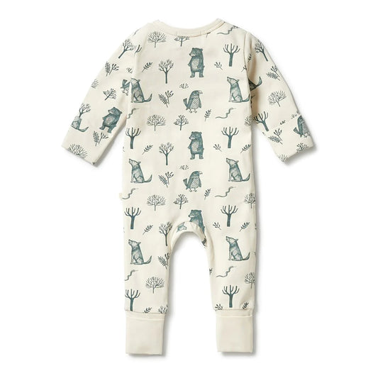 Wilson & Frenchy The Woods Organic Zip Suit With Feet
