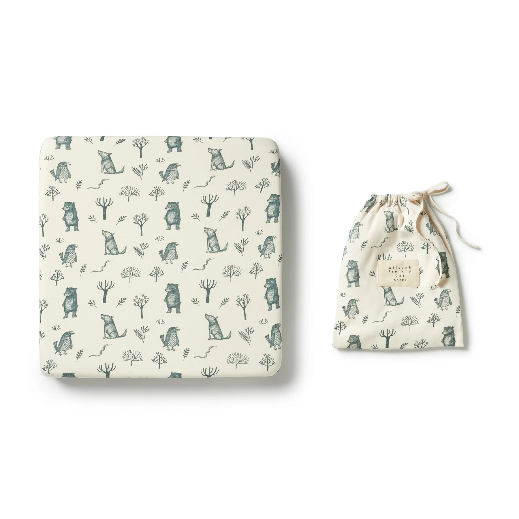 Wilson & Frenchy Organic Cot Sheet - The Woods