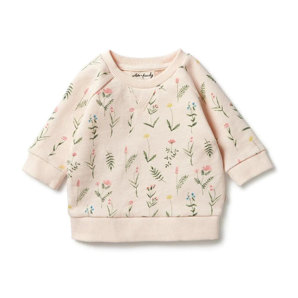 Wilson & Frenchy Organic Terry Sweat Top Wild Flower