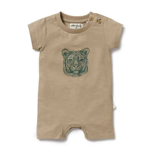 Wilson & Frenchy Leo Lion Organic Boyleg Growsuit