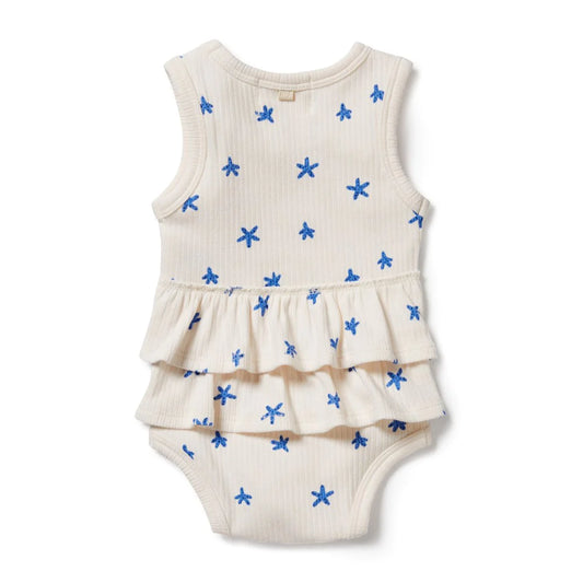 Wilson & Frenchy Little Starfish Organic Ruffle Bodysuit