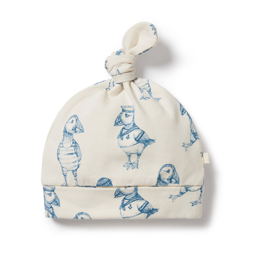 Wilson & Frenchy Petit Puffin Organic Knot Hat