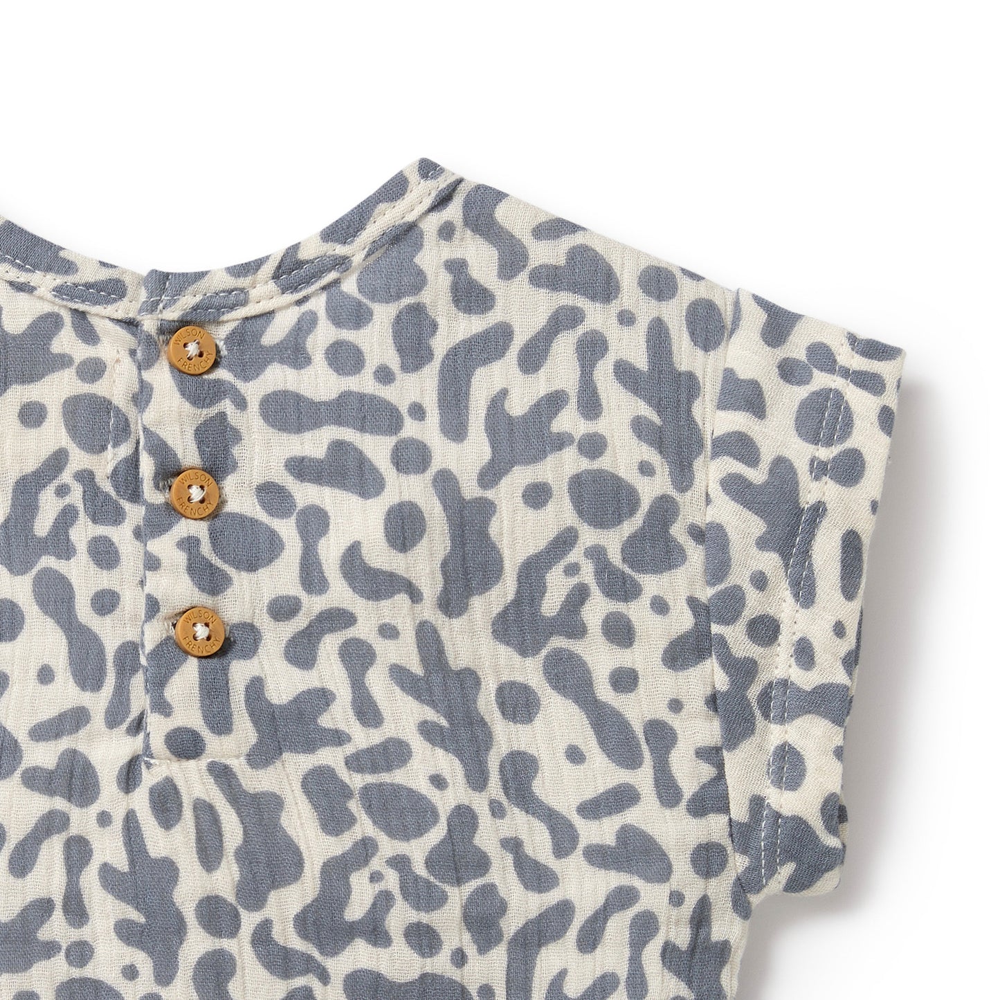 Wilson & Frenchy Blue Coral Organic Crinkle Tee