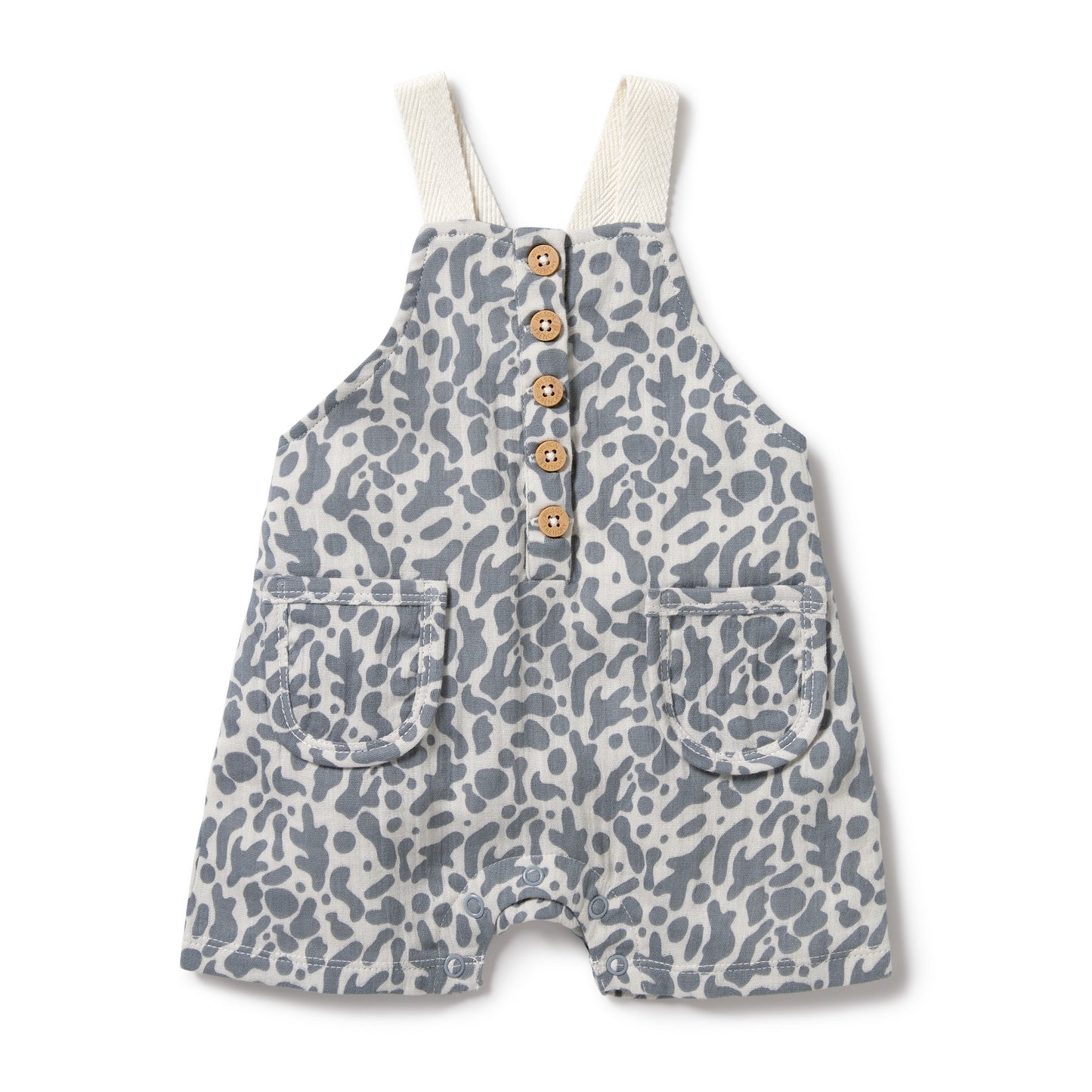 Wilson & Frenchy Blue Coral Organic Crinkle Overall