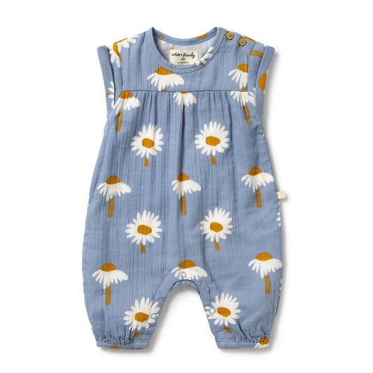 Wilson & Frenchy Daisy Floral Organic Crinkle Playsuit