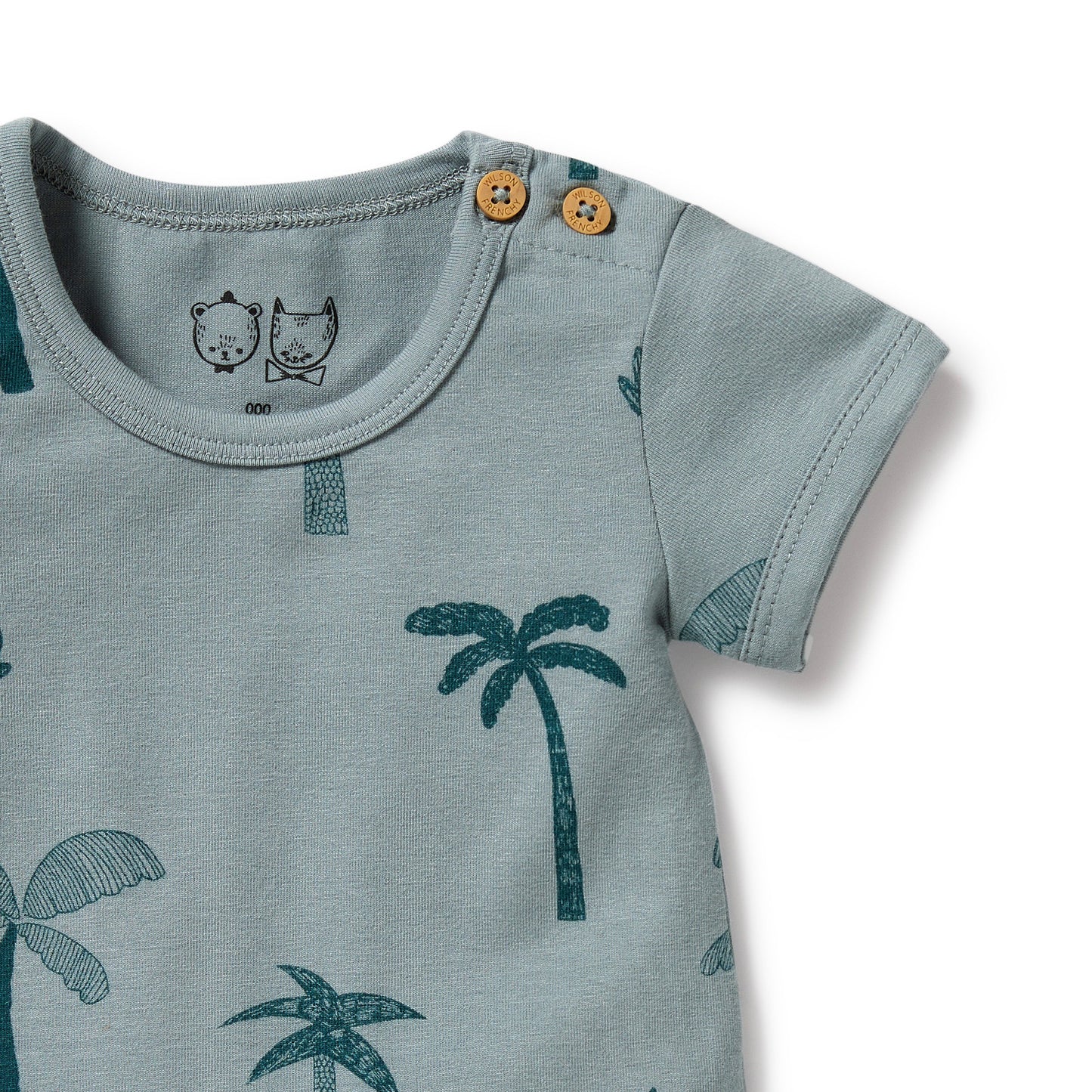 Wilson & Frenchy Palm Days Organic Bodysuit