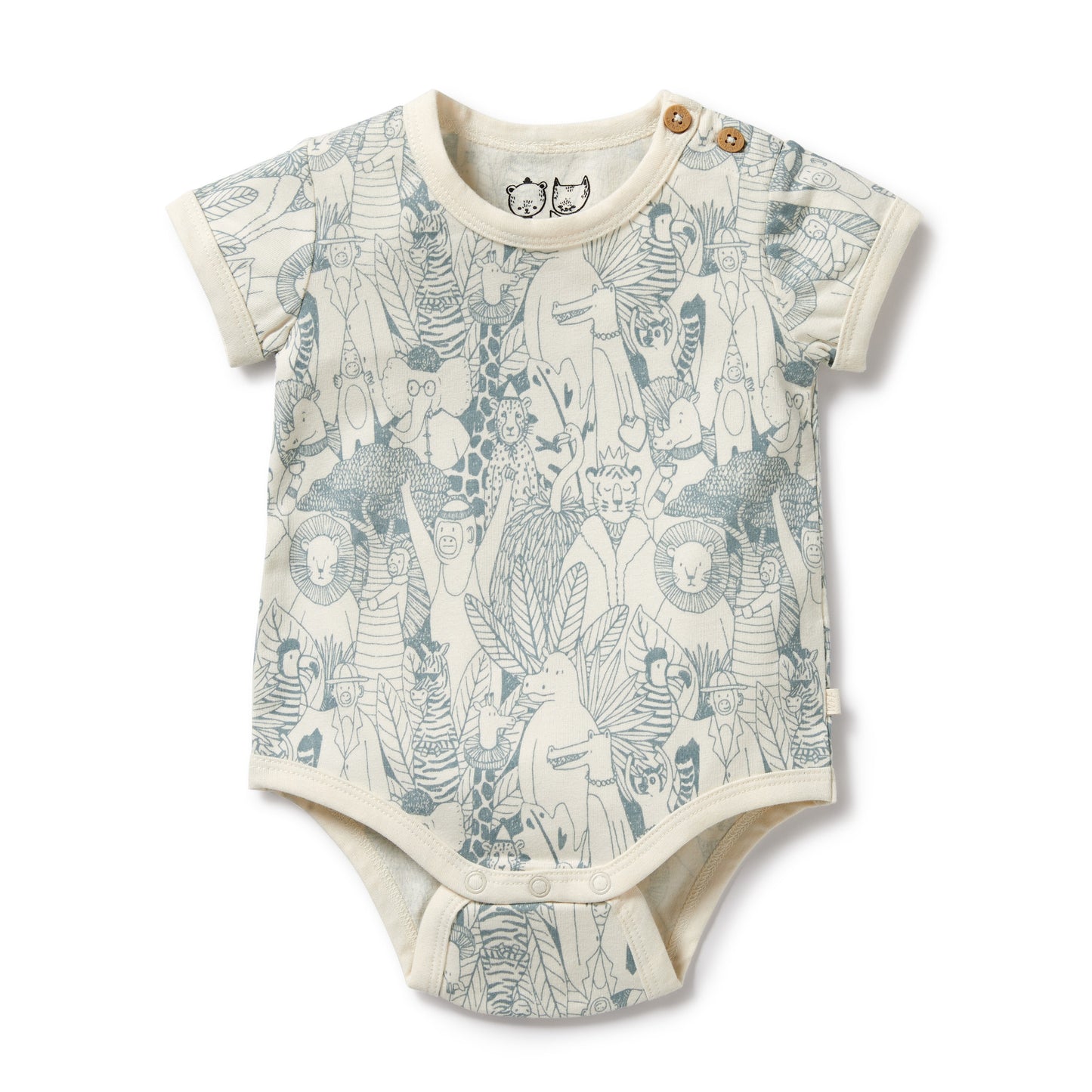 Wilson & Frenchy Hello Friends Organic Bodysuit