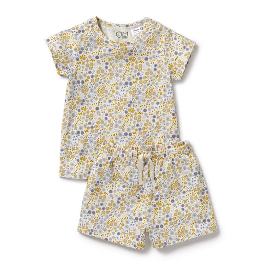 Wilson & Frenchy Little Meadow Organic Short Sleeved Pyjamas