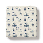 Wilson & Frenchy Nautical Bear Organic Cot Sheet