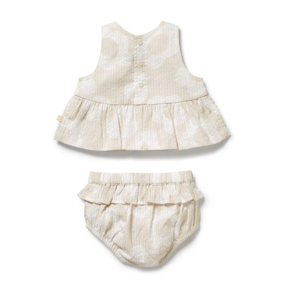 Wilson & Frenchy Daisy Bloom Organic Ruffle Set