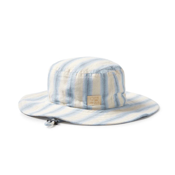 Wilson & Frenchy Deep Blue Stripe Organic Sun Hat