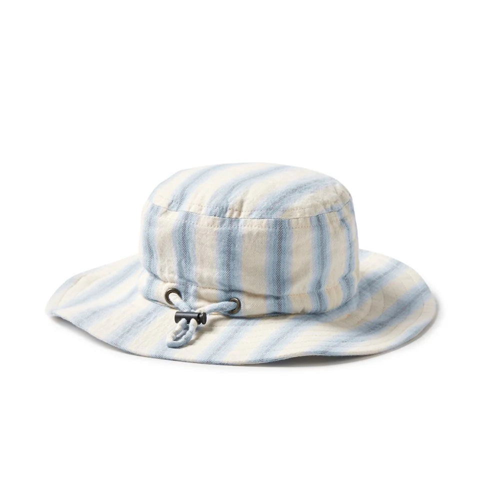 Wilson & Frenchy Deep Blue Stripe Organic Sun Hat