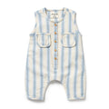 Wilson & Frenchy Deep Blue Stripe Organic Growsuit