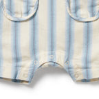 Wilson & Frenchy Deep Blue Stripe Organic Overall