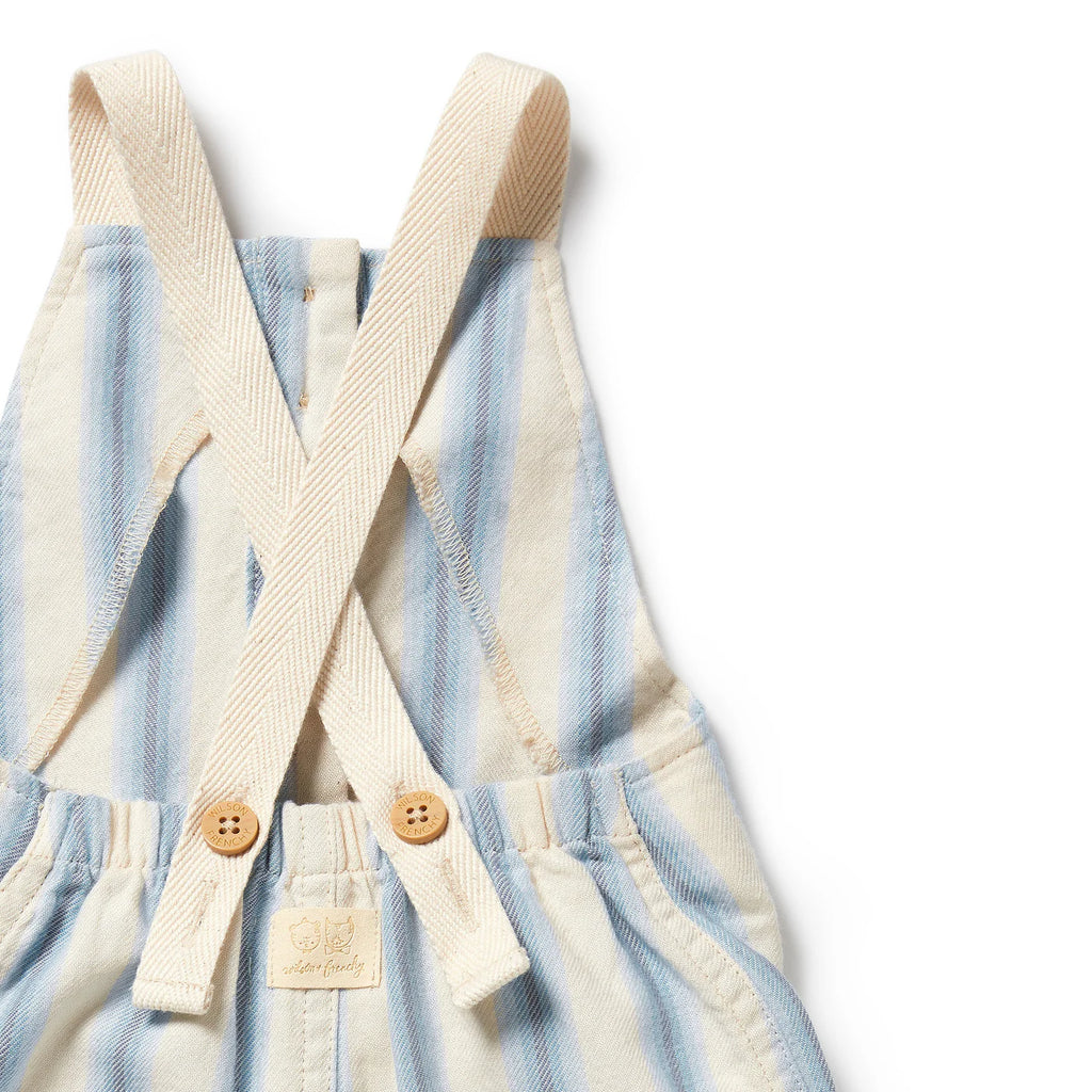 Wilson & Frenchy Deep Blue Stripe Organic Overall