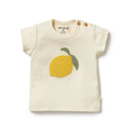 Wilson & Frenchy Lemon Leaf Embroidered Organic Tee