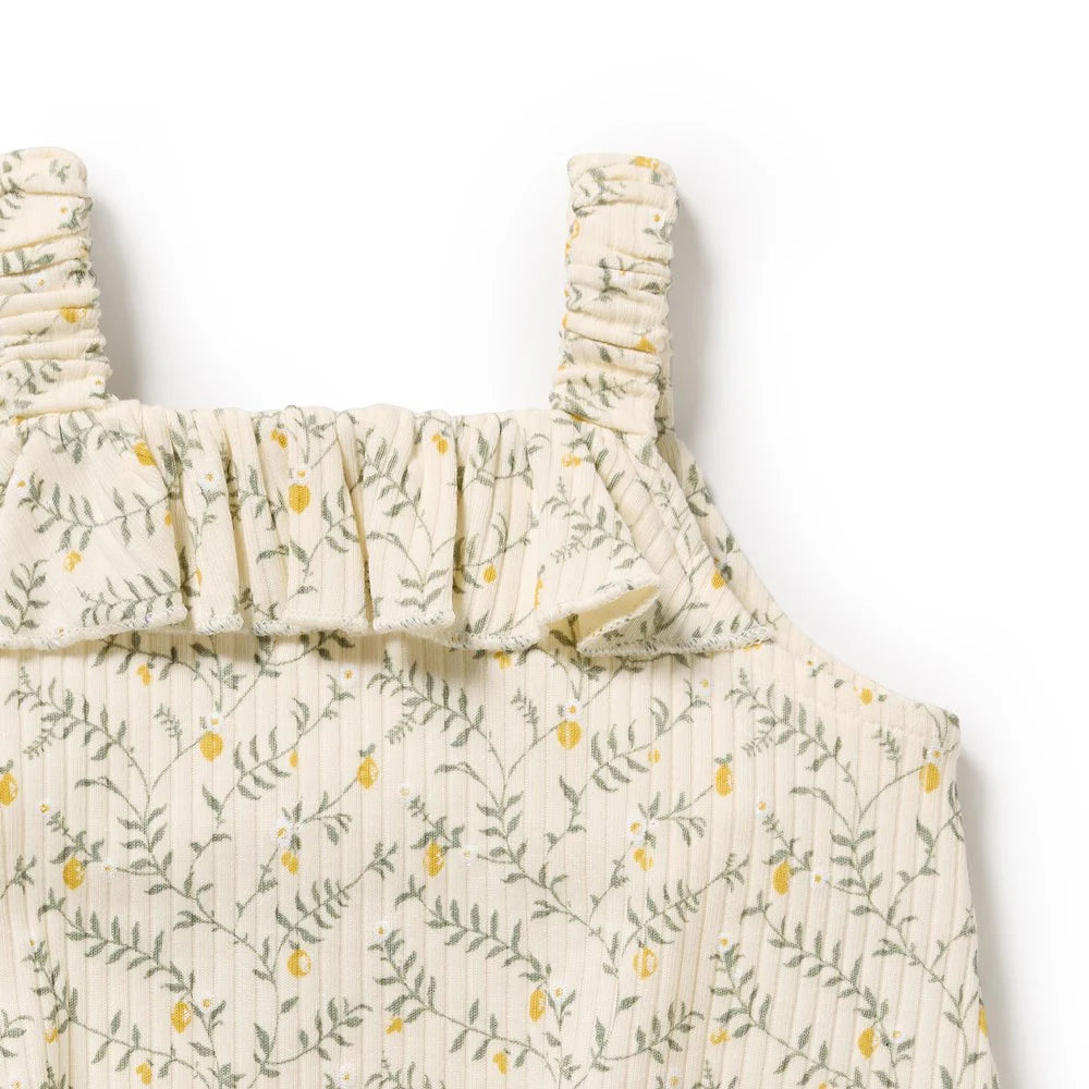 Wilson & Frenchy Lemon Leaf Organic Playsuit