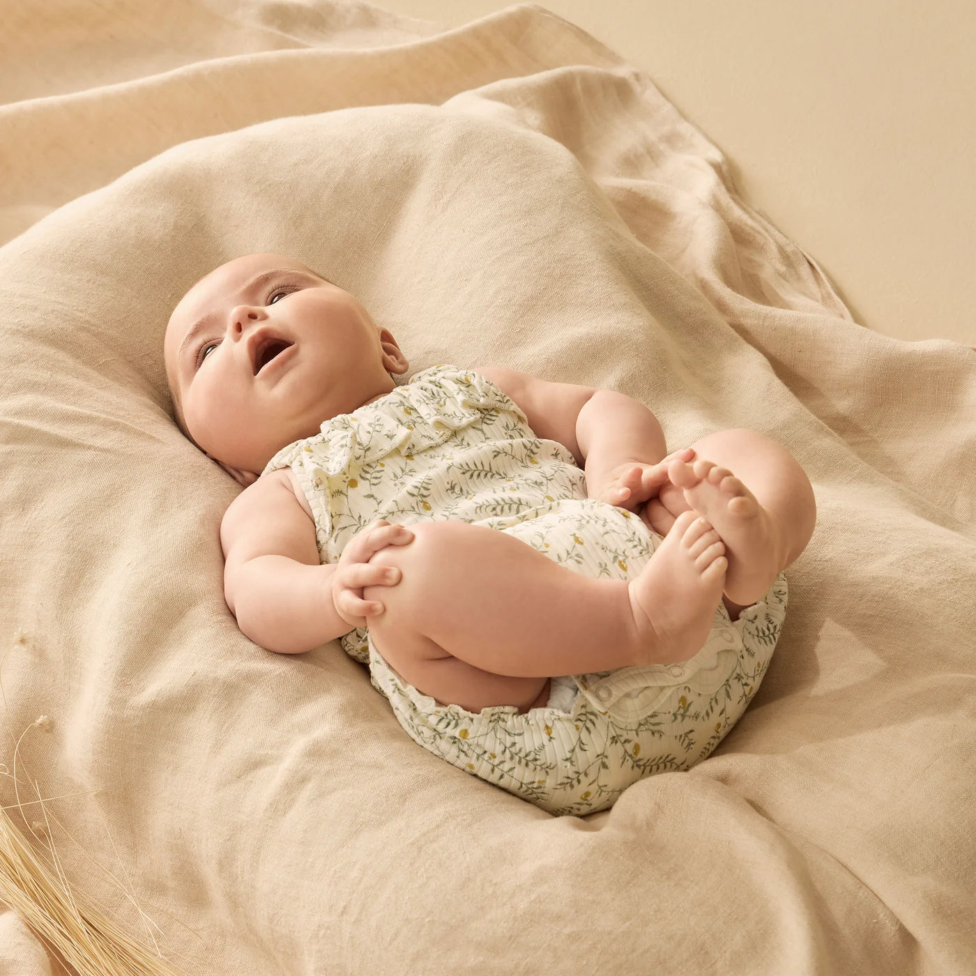 Wilson & Frenchy Lemon Leaf Organic Playsuit