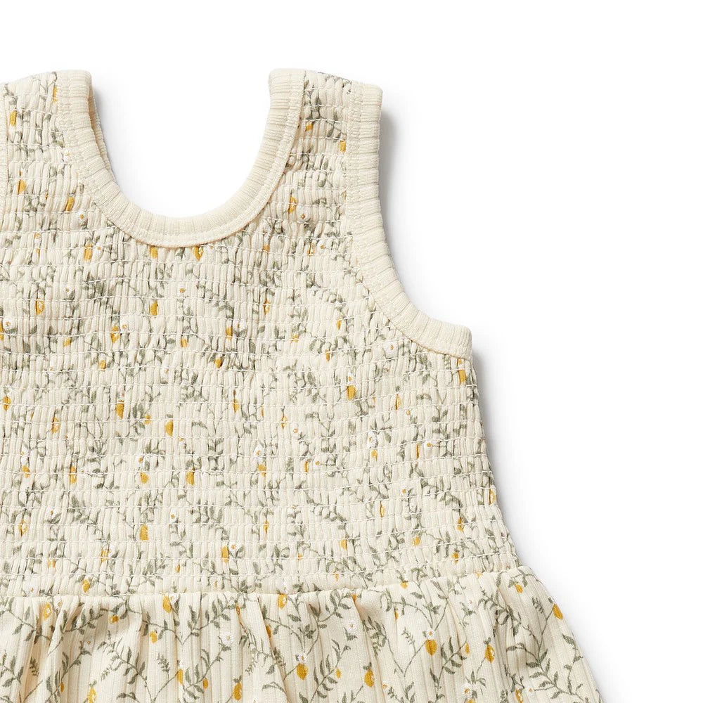 Wilson & Frenchy Lemon Leaf Organic Dress Set