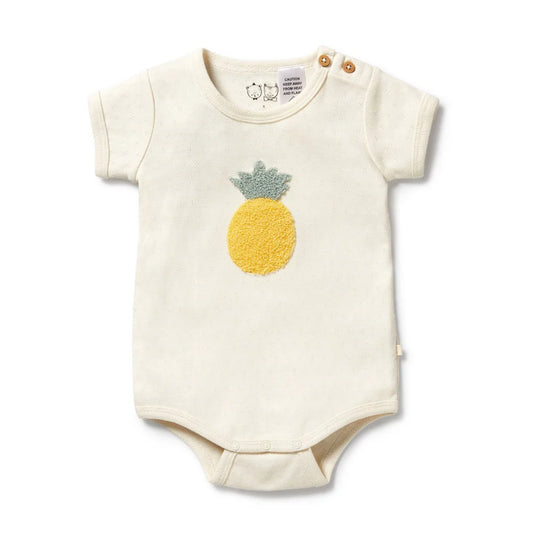 Wilson & Frenchy Piney Pals Organic Pointelle Bodysuit