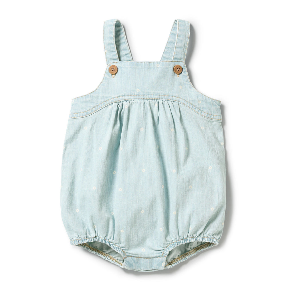 Wilson & Frenchy Ditsy Daisy Organic Denim Bodysuit