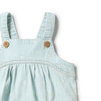 Wilson & Frenchy Ditsy Daisy Organic Denim Bodysuit