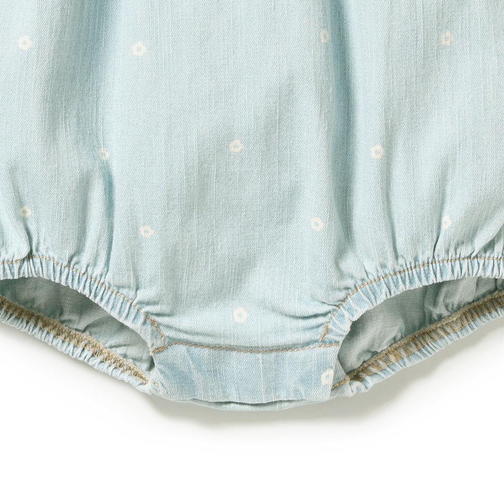 Wilson & Frenchy Ditsy Daisy Organic Denim Bodysuit